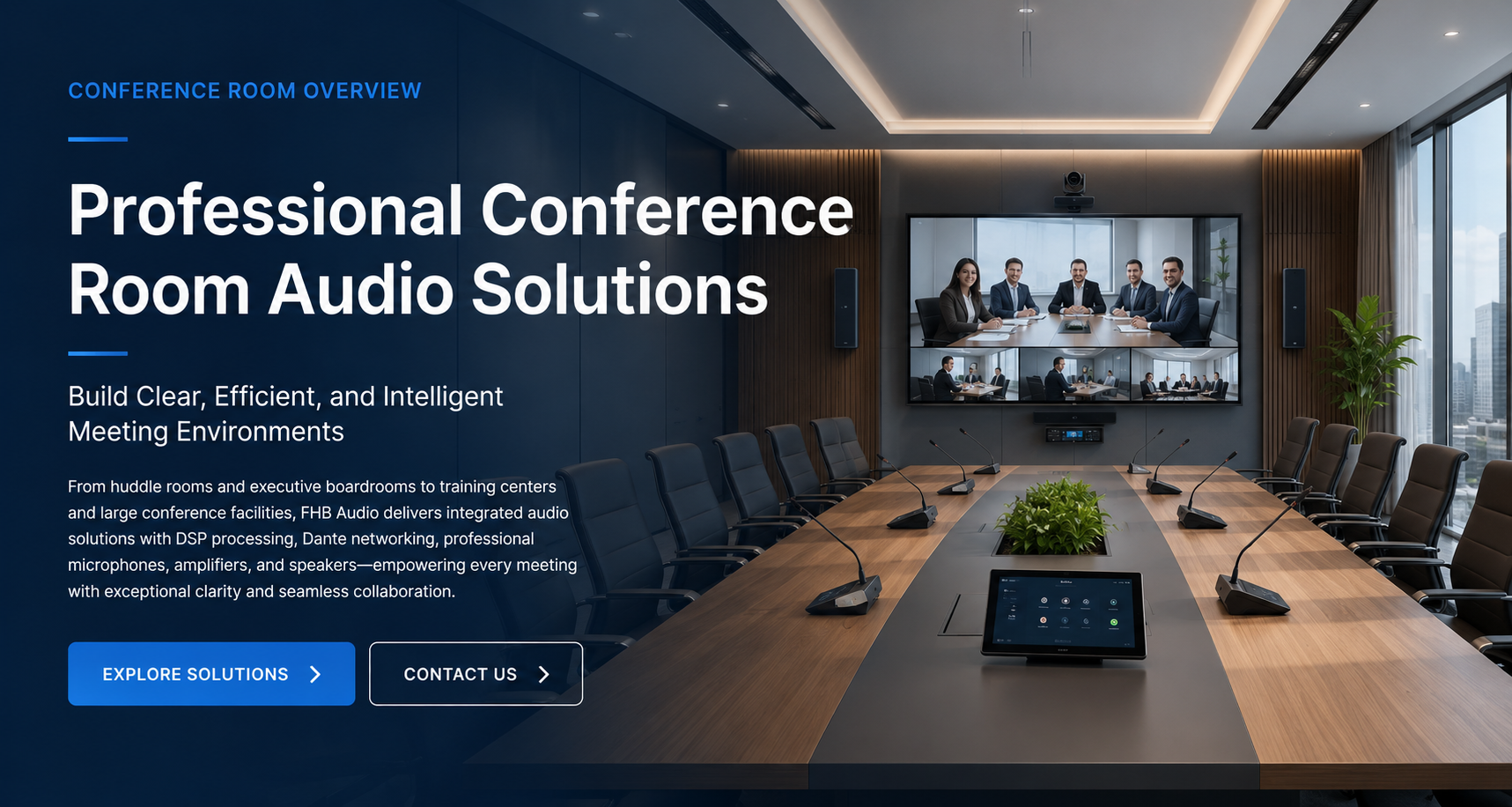 Professionella ljudlösningar för konferensrum