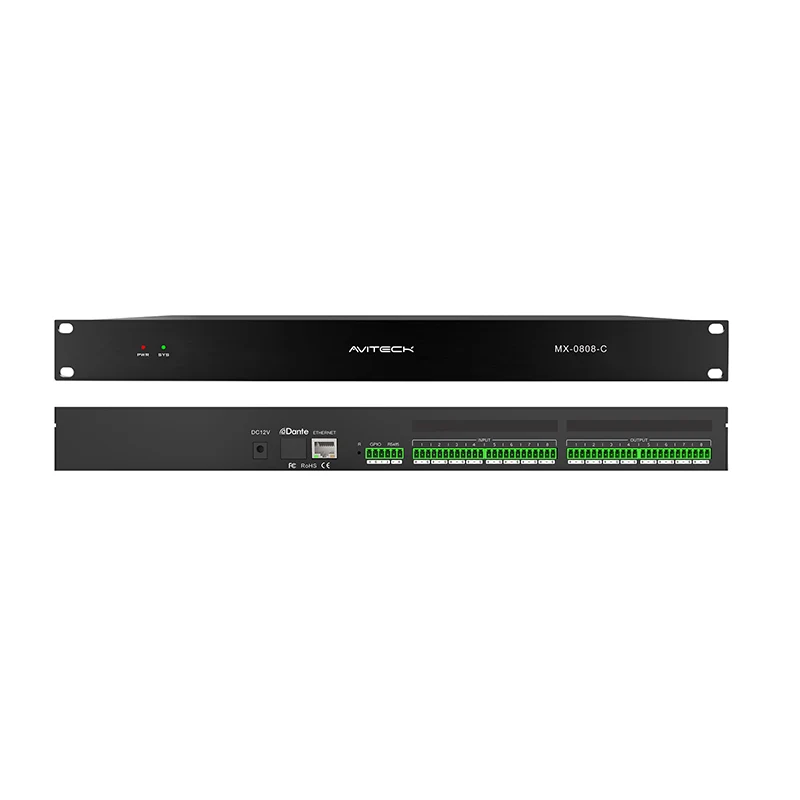 Vad gör 12V Dante 8 in 8 Out Network Audio Processor viktig för moderna AV-system?